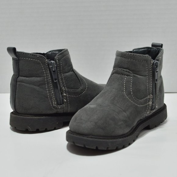 Carter's Toddler Boy's (Cooper3) Gray Suede Chelsea Fashion Boot Size 9 - Picture 2 of 5